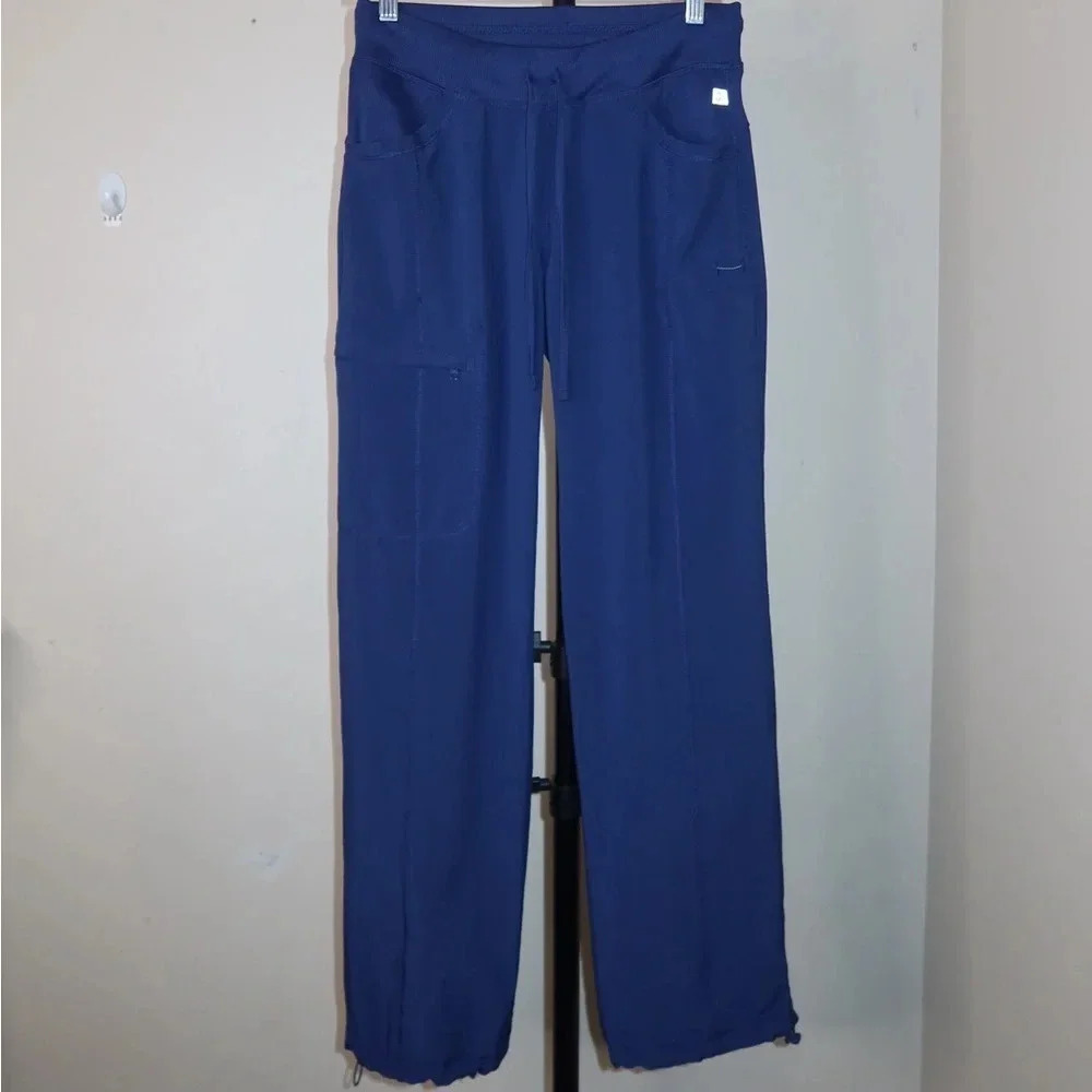 Cherokee Infinity Rib Knit Drawstring Waist Scrub Pant - Picture 3 of 12